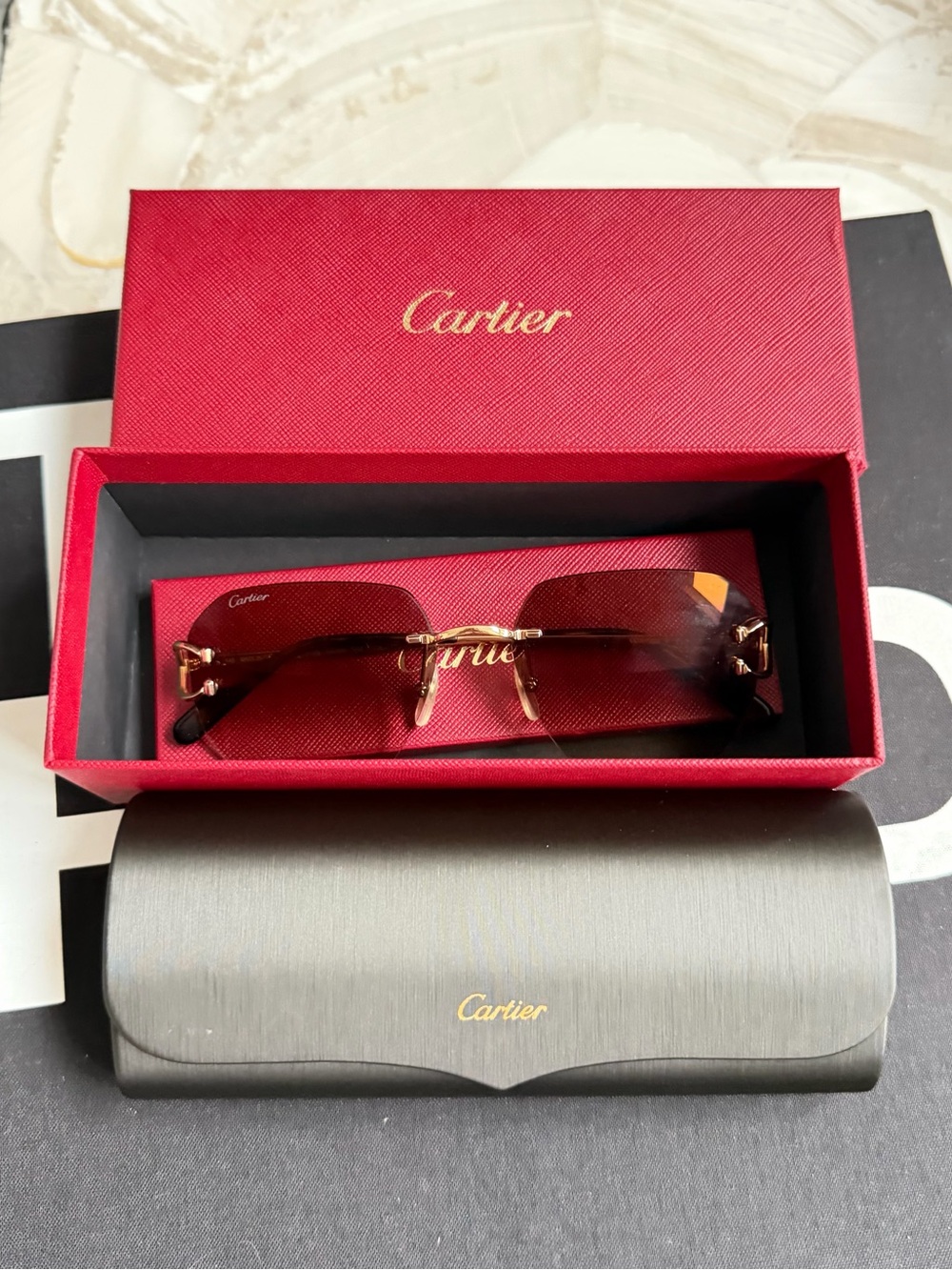 Cartier Rimless Sunglasses - Picture 11 of 13